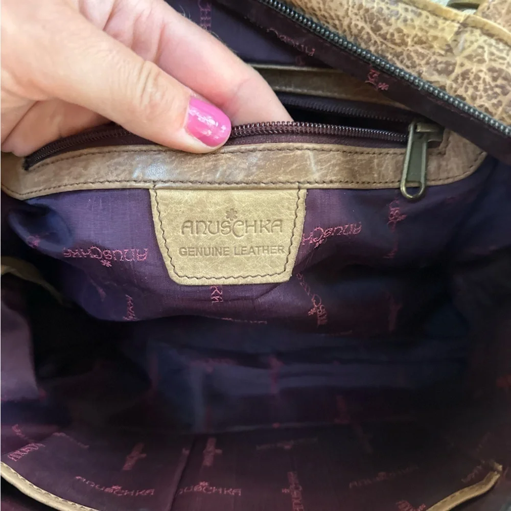 Anuschka Hand Painted Organizer Tote